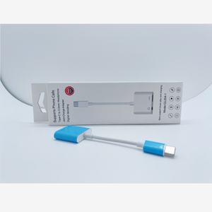 GL054-1 2合1 Type-c至3.5毫米耳机插孔充电适配器usb-c音频适配器辅助分离器支持呼叫和充电 - Product Image 1