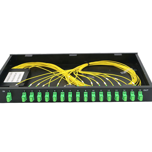 Cassetta LGX tipo 2-128 per montaggio su Rack Gpon Splitter PLC in fibra ottica con connettori APC SC LC UPC per reti WiFi 3G POE - Product Image 2