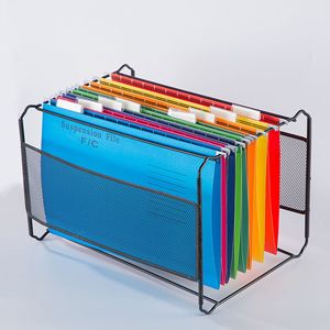 Niseven Bán buôn máy tính để bàn tổ chức A4 Kích thước tập tin treo thư mục văn phòng tập tin giá đen kim loại lưới giữ tập tin - Product Image 6