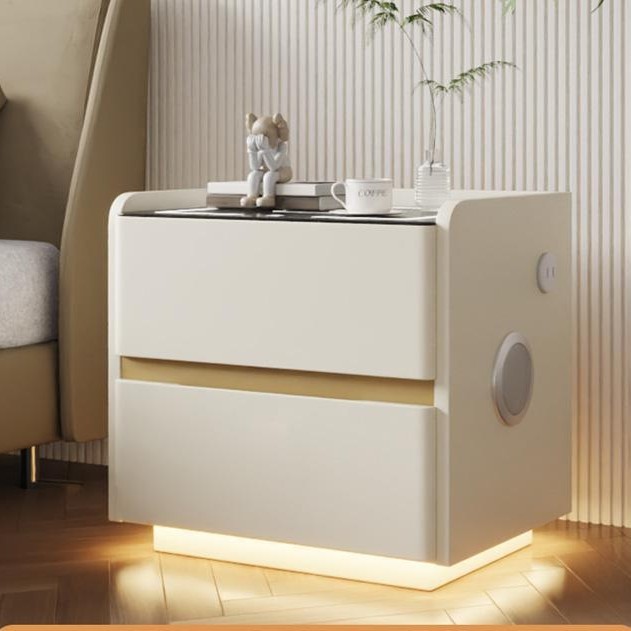 Lampe intelligente blanche à détecteur de mouvement, haut-parleur Bluetooth USB