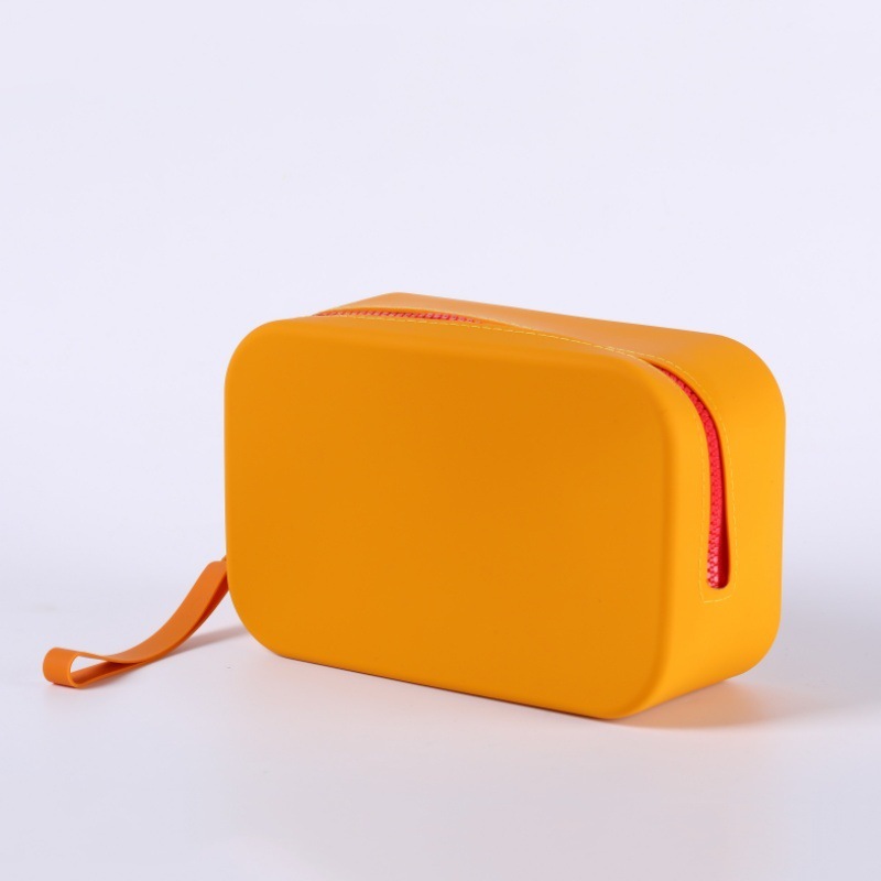 Borsa rettangolare grande bicolore arancione (n.129)