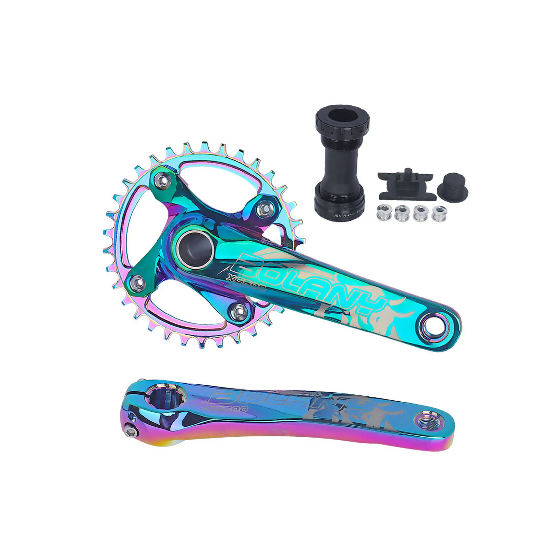 Crank & Chainwheel Sepeda MTB, Engkol Pit Layanan Mesin CNC Kustom