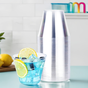 Özel Logo temizle tek kullanımlık ayı Tumblers dayanıklı <span class=keywords><strong>PS</strong></span> plastik bardaklar çaylı içecek partiler toplantılar düğün festivalleri için