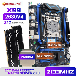 Kit scheda madre X99 Set con Xeon E5 2690 V4 CPU LGA 2011-3 processore DDR4 32GB memoria REG ECC RAM combo - Product Image 5