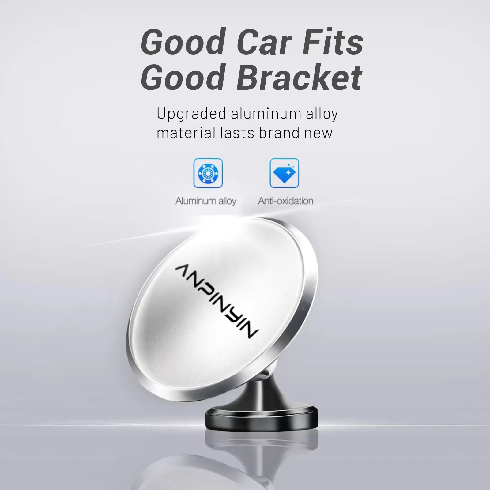 Smartphone Holder 360 rotation Magnetic Phone Mount for Car Fit for iPhone 15 14 13 12 Pro Max Plus Mini MagSafe