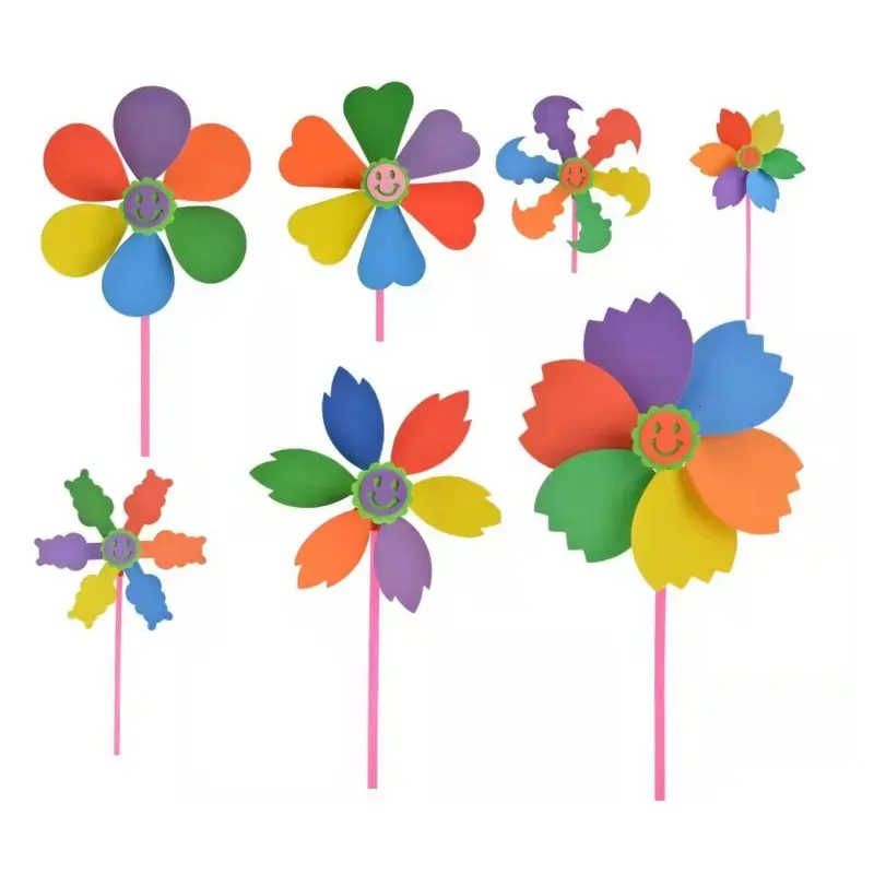 Moinho de vento DIY brinquedos ao ar livre colorido pendurado decorações presentes publicidade promocional brinquedos infantis moinho de vento