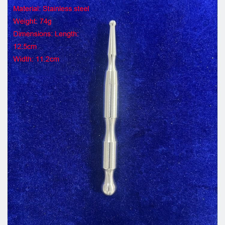 Stylo d'acupuncture en acier inoxydable de type H (argent)