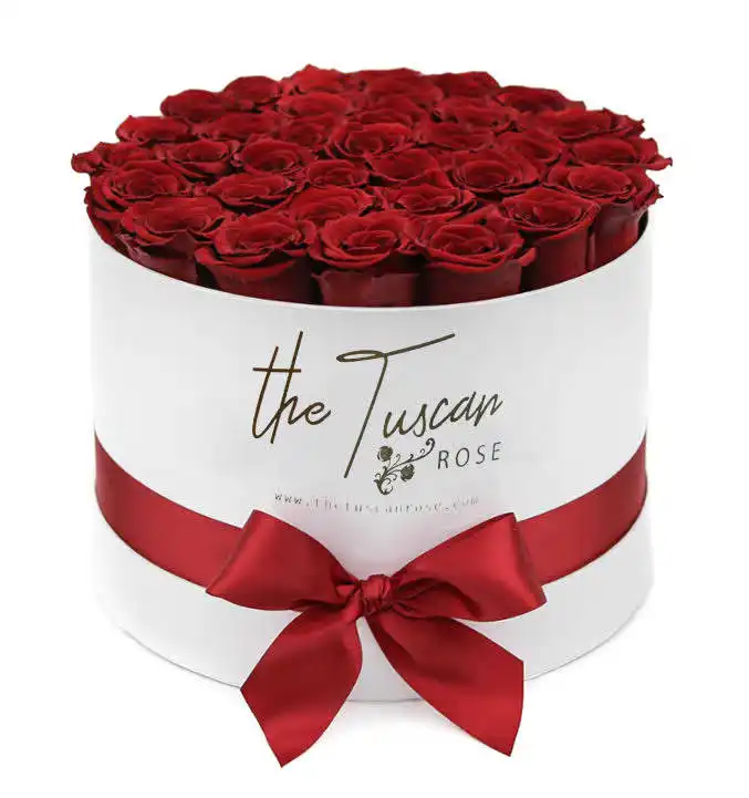 Valentine Luxus Fenster Erhalten Rose Seife Blume Box Papier Verpackung Blume Geschenk Box
