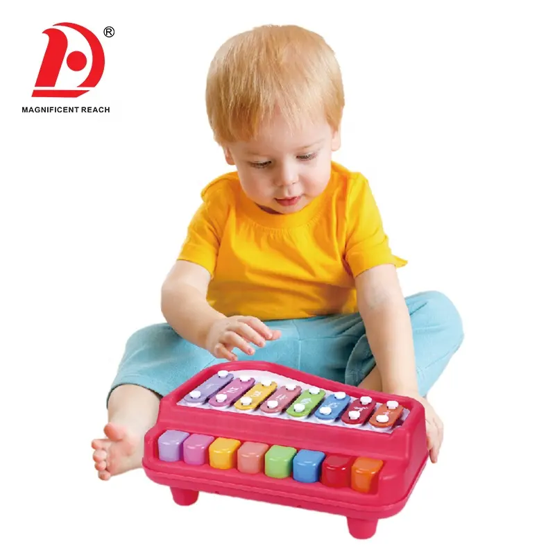 HUADA-instrumento musical clásico para niños, ocho teclas de Piano de juguete, teclado divertido, 2023