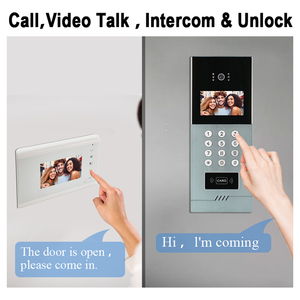 Precio del fabricante Sistema de intercomunicación 4,3 pulgadas Apartamento analógico Video Timbre Cámara con sistemas de control de acceso Videoportero - Product Image 5