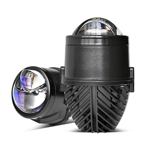 ไฟตัดหมอกเลเซอร์โปรเจคเตอร์ขนาด 2.0 นิ้วรถ Bi LED เคลือบเลนส์ชุดไฟหน้าติดตั้งเพิ่ม