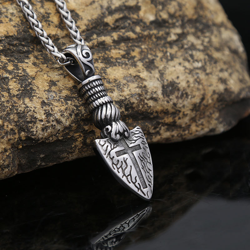 Steel-colored pendant