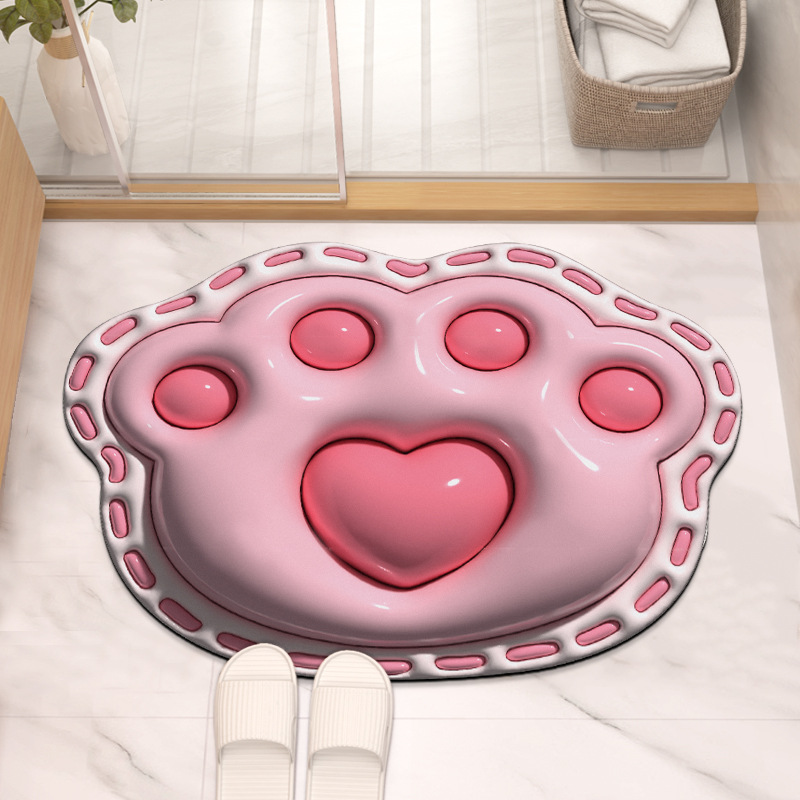 Pata de gato 3D - Rosa