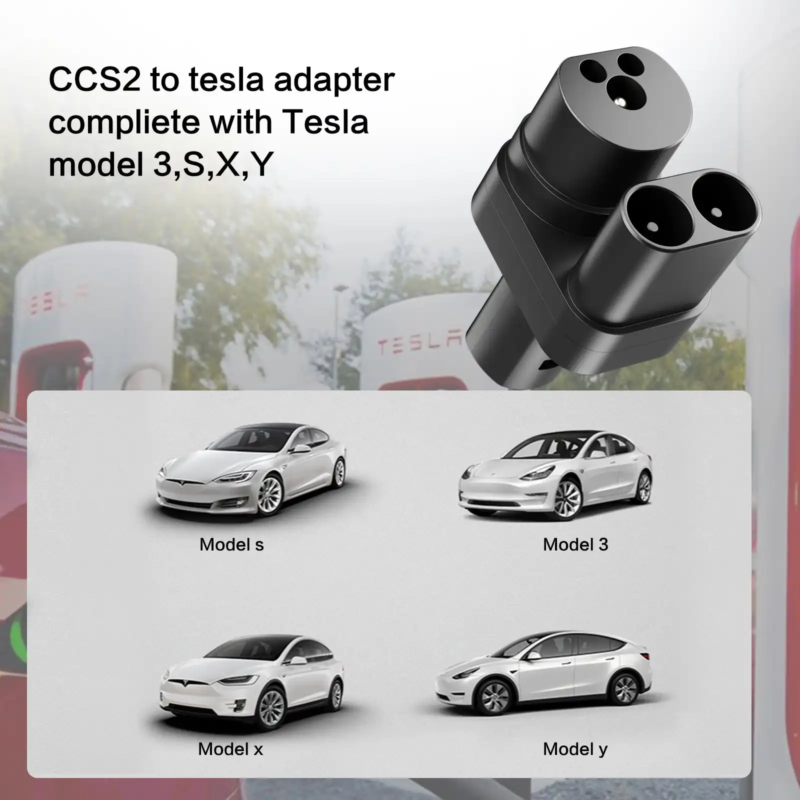 Adaptador Ccs Combo Conectores Ev universales de alta calidad ADAPTADOR RÁPIDO DE CC DE 2017