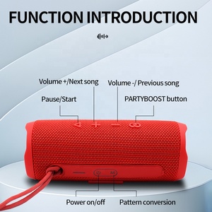 Novo Wireless impermeável BT alto-falante bateria duradoura de alta potência subwoofer ao ar livre casa grande volume alto-falante sem fio