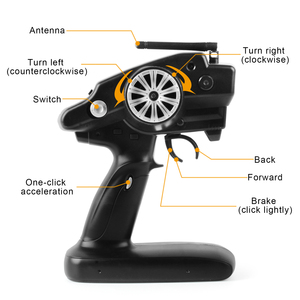<strong>1</strong>:10 Scale High Speed Dual Mode 4WD <strong>RC</strong> Racing Car <strong>Model</strong> <strong>40</strong>-70Km/h Electric Remote Control Drift Car Expert Charger USB Cable - Product Image 4