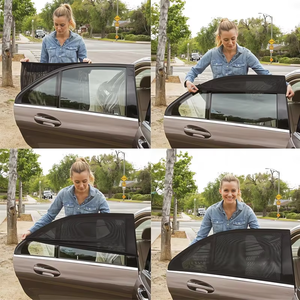 Foldable <strong>Sunshade</strong> Protector Baby Car Side Window <strong>Mesh</strong> Curtain <strong>Sunshade</strong> Windshield Shade in Nylon Mosquito <strong>Net</strong> for Kids - Product Image 6