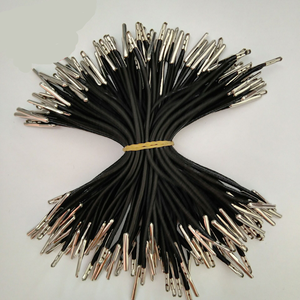 Cordón elástico de poliéster de 2mm al por mayor/cuerda para cuaderno con extremo de metal/clip de púas de dos extremos/gancho/puntas - Product Image 1