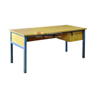 Mobili per ufficio semplice Design moderno rettangolare struttura in acciaio studio Living e scrittura scrivania del Computer con scaffale - Product Image 4