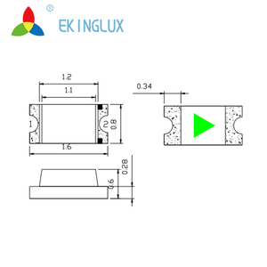 Ekinglux High Quality <strong>0603</strong> SMD <strong>LED</strong> Chip Component with Red Backlight Factory Price <strong>PCB</strong> Board - Product Image 3