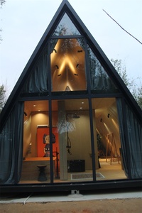 Airbnb Maison prefabriquee Casas prefabricadas modernas ชุดห้องโดยสารกรอบสามเหลี่ยมสำเร็จรูปมือถือบ้านหลังเล็ก - Product Image 6
