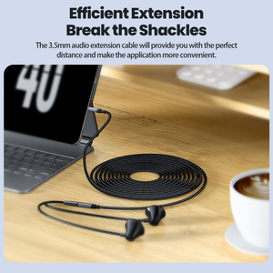 Toocki erkek Female3.5 mm ses uzatma kablosu Stereo araba kulaklık hoparlör için 3.5mm Jack Aux kablosu - Product Image 5