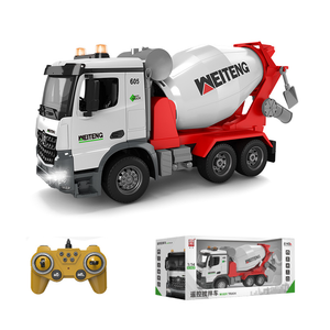 605A 1/14 11-channels Remote-controlled Mixer Truck Hot Selling Simulation Engineering <strong>RC</strong> Truck 2.4G - Product Image 1