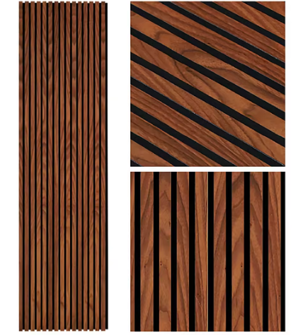 Woodupp Akupanel Oak beralur alami kayu dalam ruangan menyerap kedap suara panel dinding lapisan halus Modern untuk studio