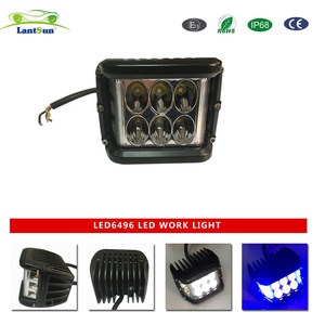 スクエアブルーLEDライトカーライト屋外LED補助ライトLED6496 - Product Image 3