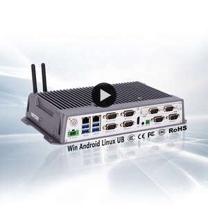 Ordenador industrial sin ventilador Din Rail ATOM I3/i5/i7 Embedded Mini BOX PC EN60945 Steamship EN50155 Rail Transit - Product Image 1