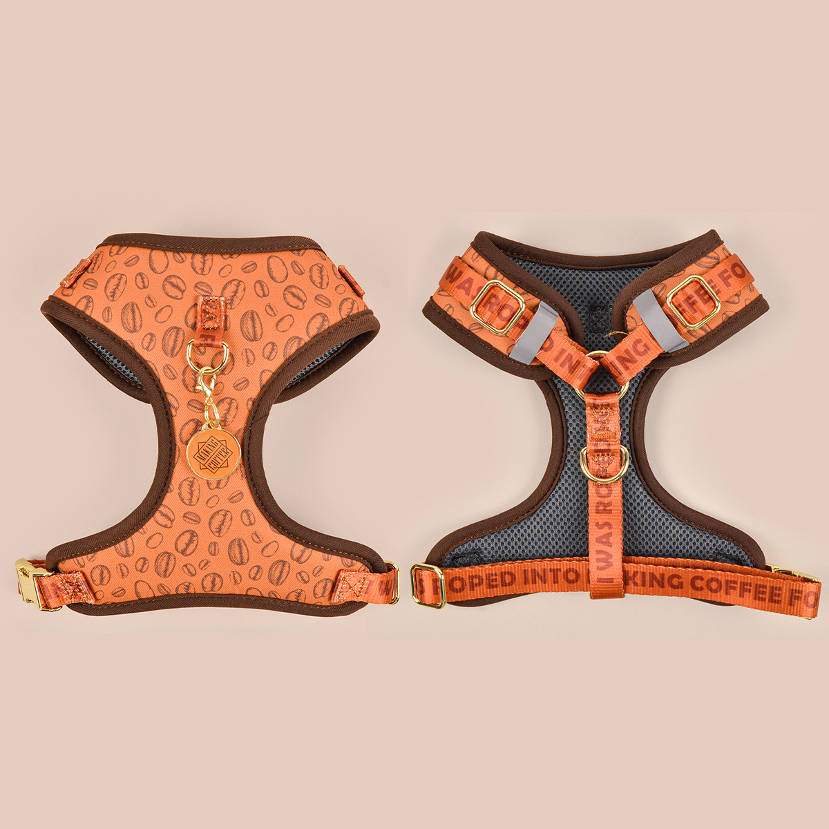 Coffe Bean Harness+ID TAG