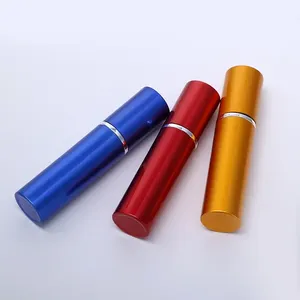 トラベルサイズラウンド5ml10ml小型詰め替え可能10ml空ポケット詰め替えアルミアトマイザー香水スプレーボトル包装 - Product Image 3