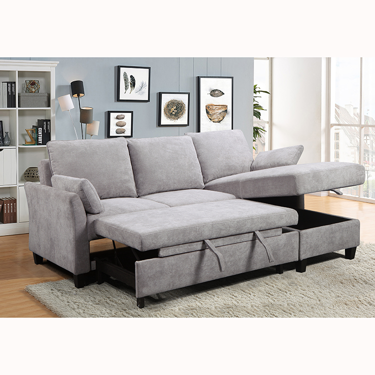 Wholesale luxury home furniture sofa living room  New fashion corner sofa cum bed