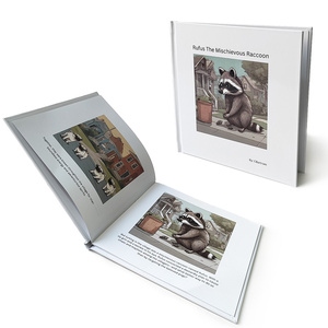 Rufus the Mischievous Raccoon on Demand Custom <strong>Book</strong> Hardcover Printing Storybook for Kids Board <strong>Books</strong> Picture <strong>Books</strong> for Children - Product Image 1