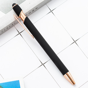 促销最便宜的金夹多功能手写笔圆珠笔，带手机定制标志软触摸 - Product Image 6