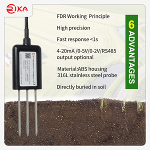RK520-01 Digital RS485 salida Modbus la humedad del suelo Sensor de temperatura para el riego