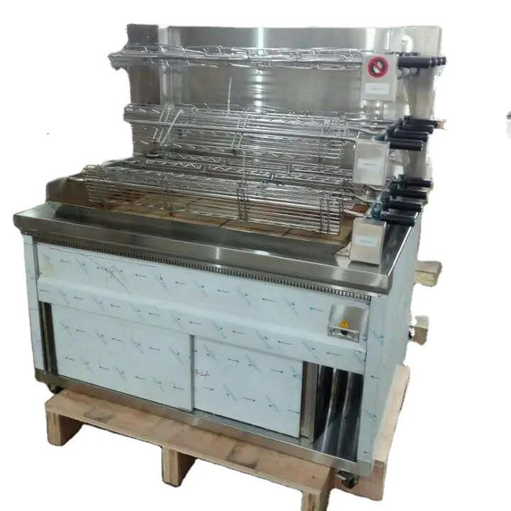Commercial restaurant kitchen heavy duty charcoal chicken grill