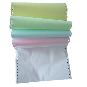 Papel de computadora de alta calidad Formas continuas Impresión de 3 capas Rosa Amarillo Verde - Product Image 1