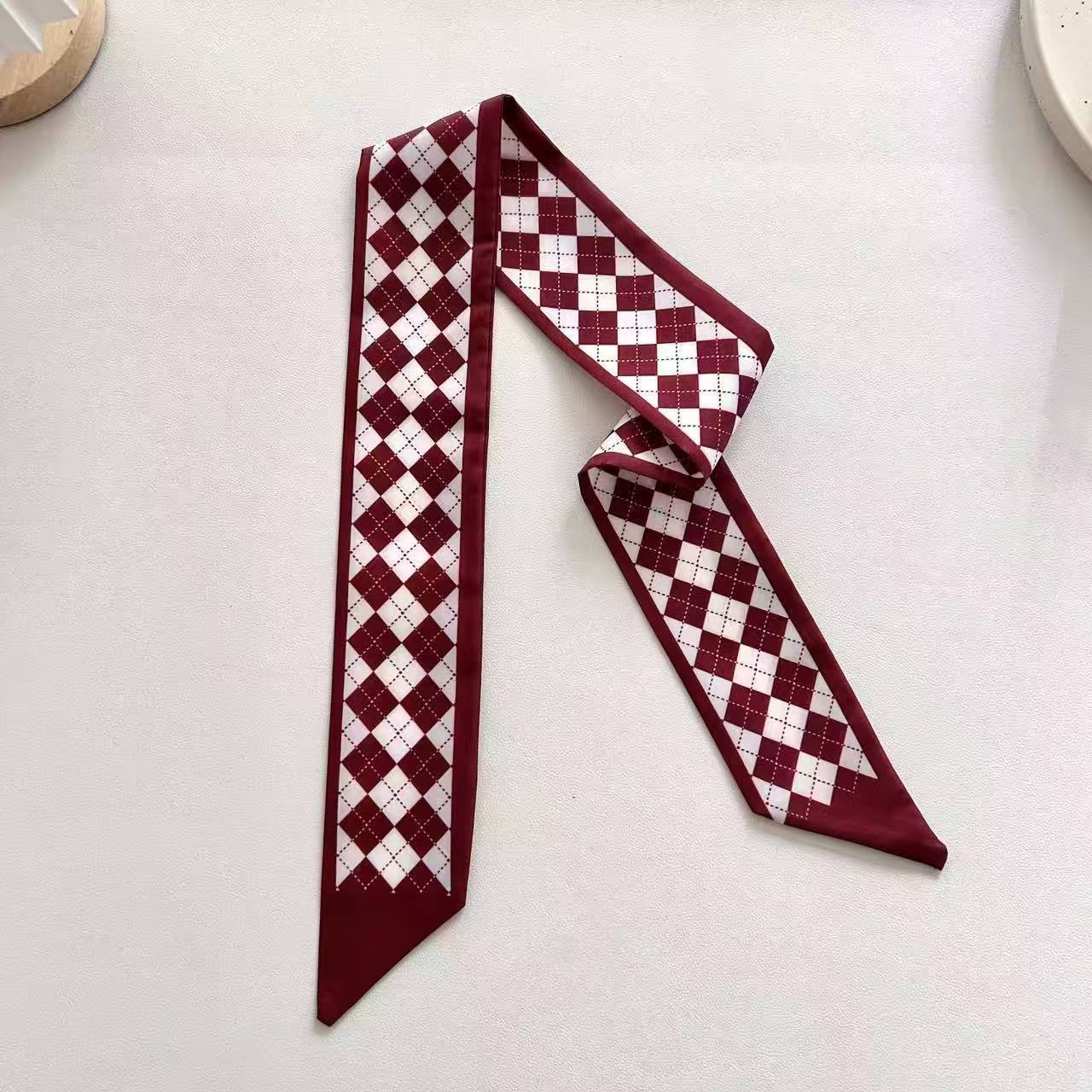 Burgundy collection diamond pattern 906