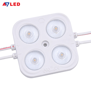 20ชิ้น2835ฉีดนำโมดูล24โวลต์ที่มีเลนส์กันน้ำ IP67 3วัตต์4 Leds แหล่งนำแสงโมดูลสำหรับการโฆษณาป้าย