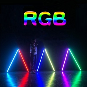 RGB el şarj edilebilir LED tüp lamba 30/60/120cm renkli RC kontrol tüpleri 360D dönebilir braket ile atmosfer ışığı tüp - Product Image 4