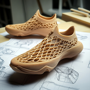 Servizio di stampa 3D SLS produzione di prototipi di modelli 3D in Nylon eleganti scarpe stampate in 3D personalizzate - Product Image 3