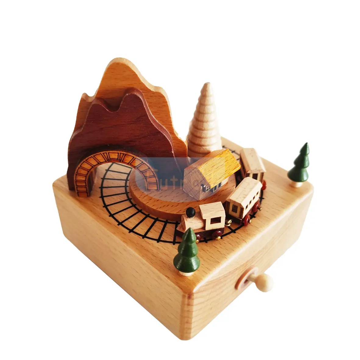 Creativo popolare divertente adorabile giocattolo mobile carillon Carousel personalizzato in legno per bambini