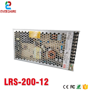 Adaptador de pantalla LED de salida única MEAN WELL, salida de 200W, 12V, 17A, fuente de alimentación conmutada para Módulo de número de 7 segmentos - Product Image 2