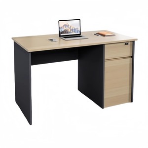 Ordenador de personal con estructura de profesor superior de madera con mesa de cajón, muebles comerciales modernos para el hogar, escritorios de oficina