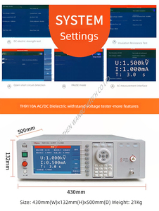 TH9110 / TH9110A AC Program-controlled Ac/dc Voltage Insulation Tester - Product Image 4