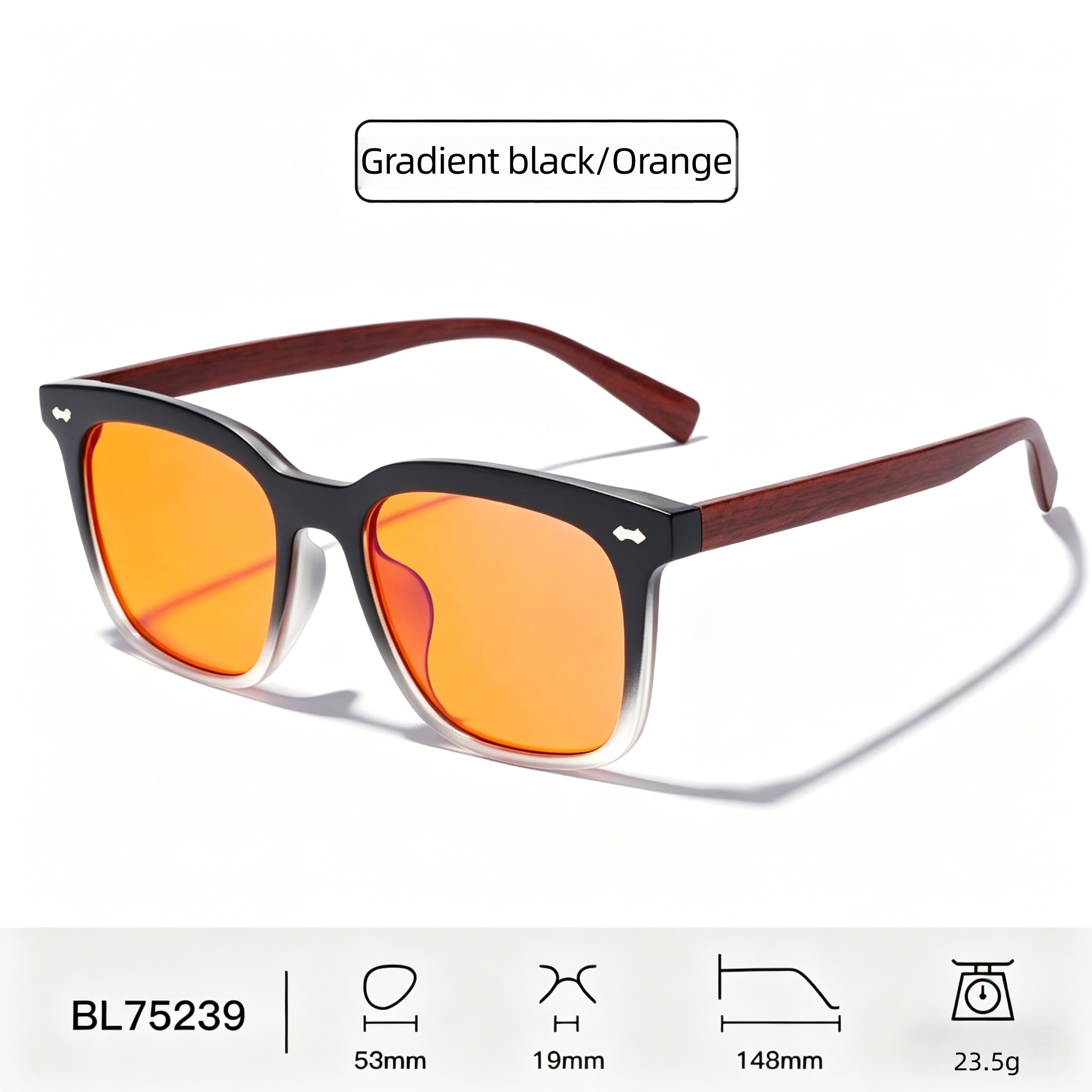 Gradient black/Orange