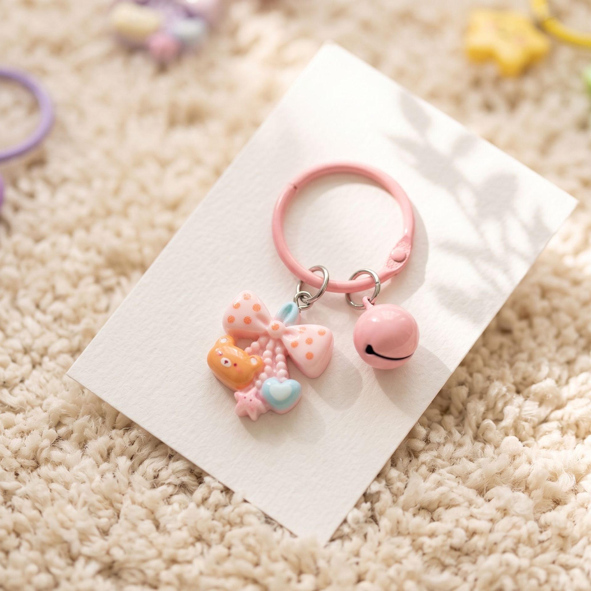Pink-5.4*3.4*0.8cm-opp packaging