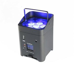2022 Qixin Rgbwauv kapalı Led Par işık IR Wifi kontrolü kablosuz pil Uplights 6X18w 6In 1 Wifi Led Par ışık - Product Image 1