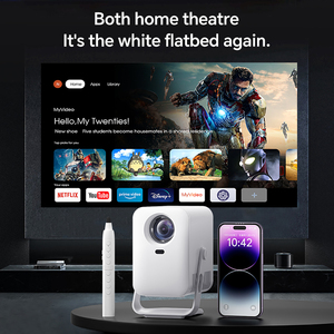 Mini proyector inteligente portátil Android 13 LED LCD 5W 720p Home Theater 4K WiFi 3D Control táctil Características Educación Escritura - Product Image 4